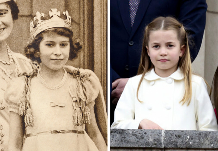 Prințesa Charlotte și Reginei Elisabeta, seamănă ca două picături de apă!