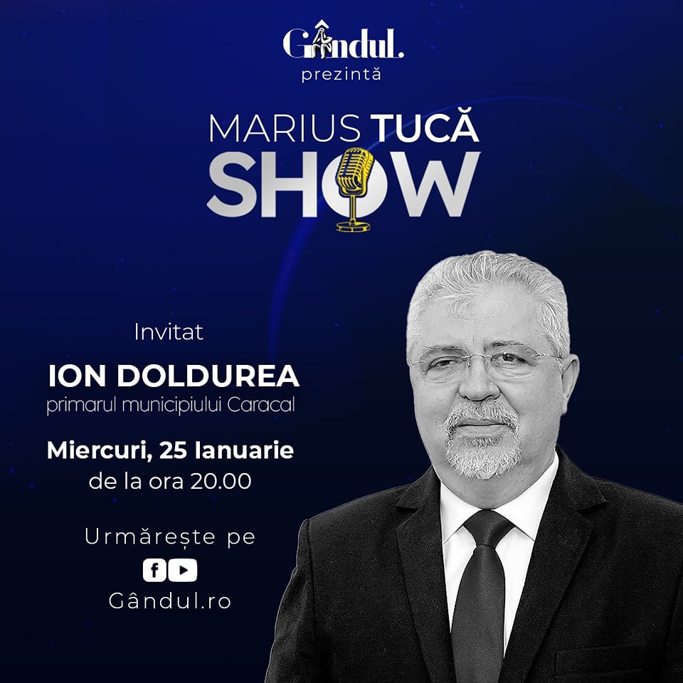 Ion Doldurea, primarul Caracalului, la Marius Tucă Show