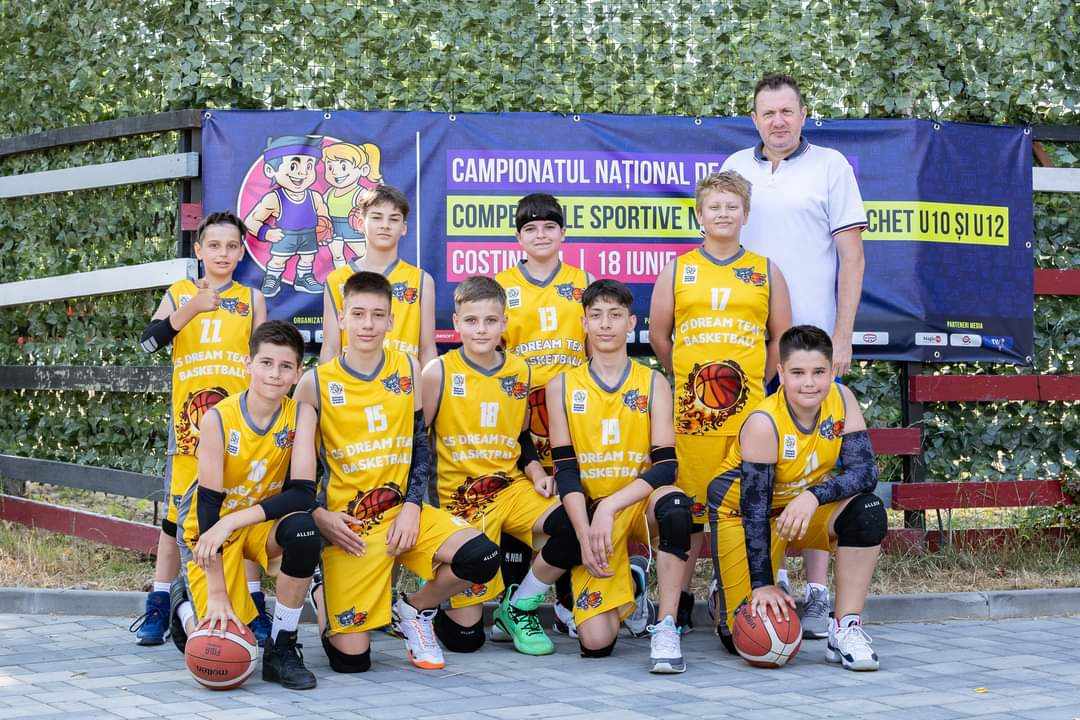 CS Dream Team Caracal U12, debut spectaculos după prima participare la o competiție sportivă națională de baschet