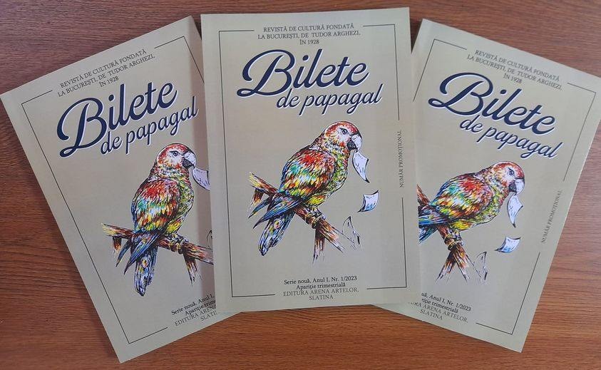 O serie nouă a revistei culturale “Bilete de papagal” se va lansa pe scena Teatrului Naţional din Caracal