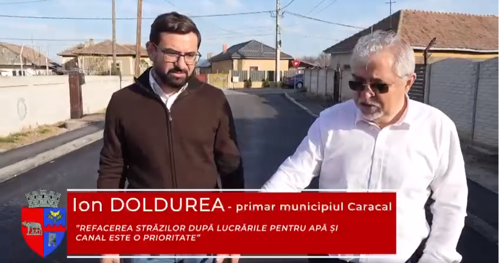 Extinderea reţelei de apă şi refacerea străzilor din Caracal, priorităţi pentru echipa Doldurea&Chesnoiu