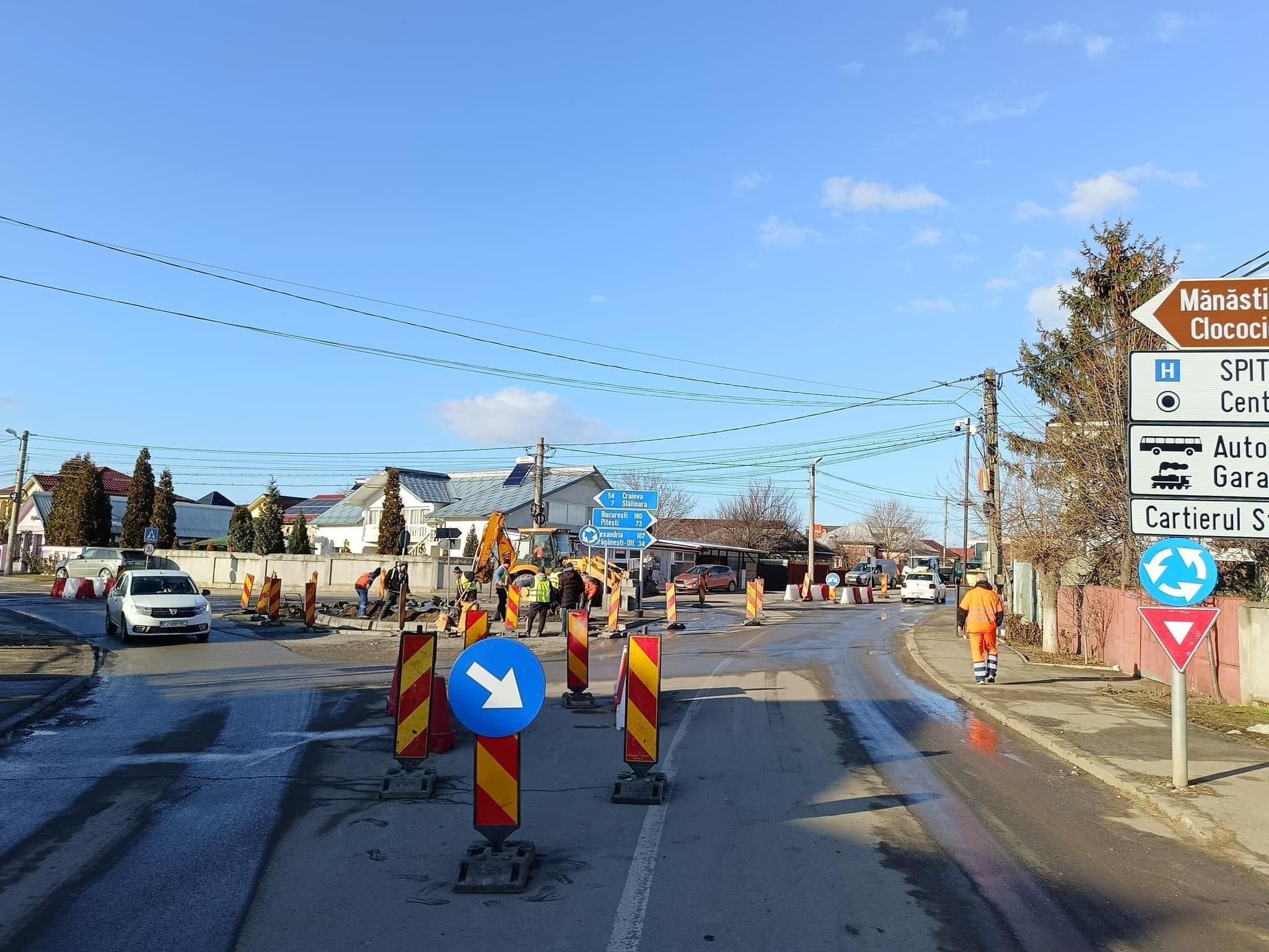 Emil Moţ: “Vor avea loc lucrări de frezare şi asfaltare în sensul giratoriu de la intersecţia străzilor Cuza-Vodă – Banului – Poenii”