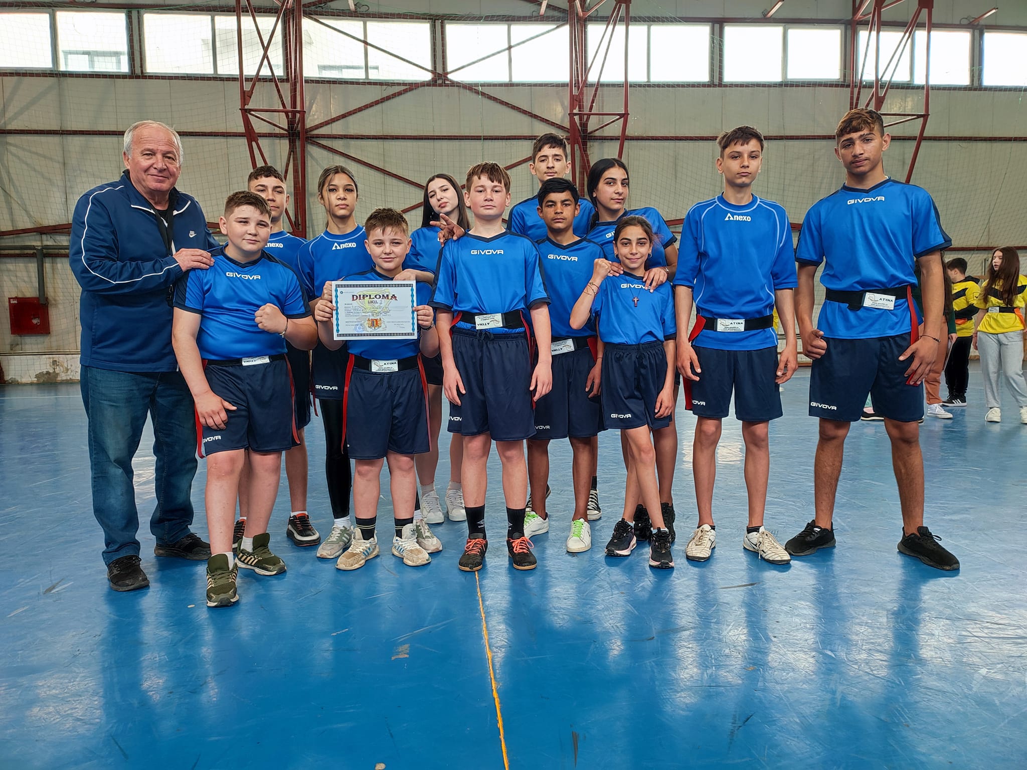 Echipa de Rugbytag a Liceului Tehnologic “Constantin Filipescu”, locul 1 la Olimpiada Naţională a Sportului Şcolar-etapa judeţeană